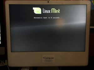 Much better! Yes, we're actually booting Linux Mint.